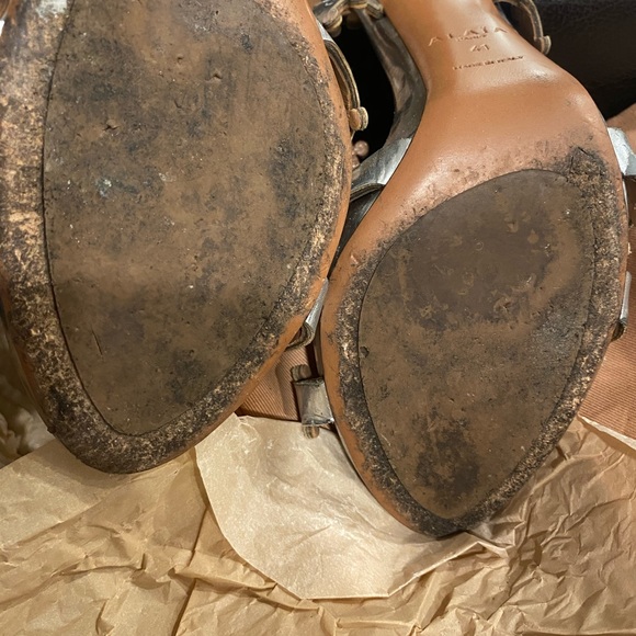 Azzedine Alaia caged high heel sandals silver 41 - Picture 5 of 15